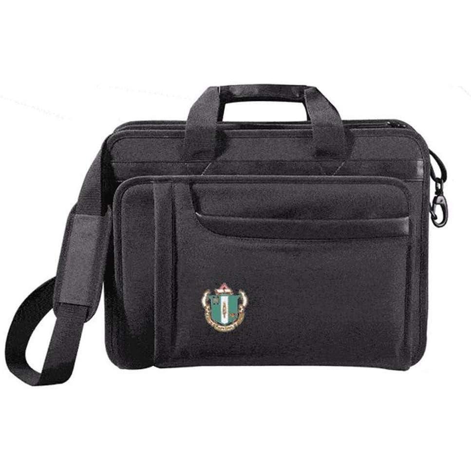 imageGreekgear Delta Zeta Crest  Shield Briefcase Attache BlackBlack