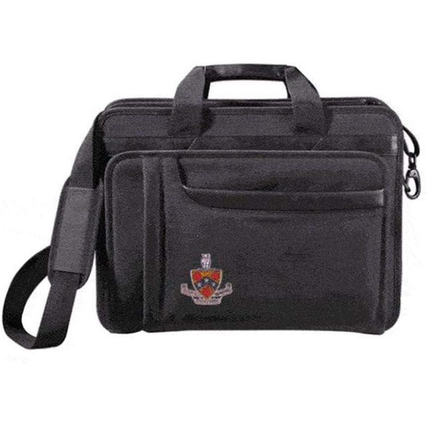 imageGreekgear FIJI Fraternity Crest  Shield Briefcase Attache BlackBlack