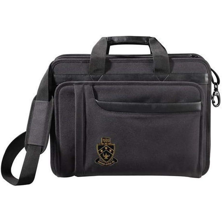 imageGreekgear Kappa Delta Phi Crest Shield Briefcase Attache BlackBlack