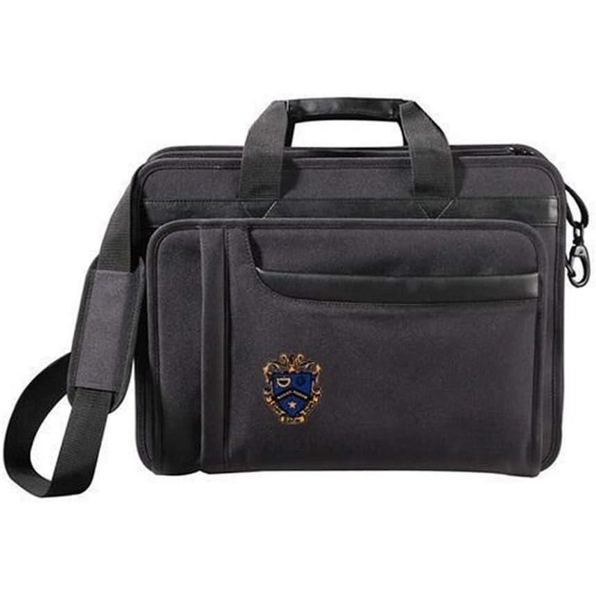 imageGreekgear Kappa Kappa Psi Crest  Shield Briefcase Attache BlackBlack