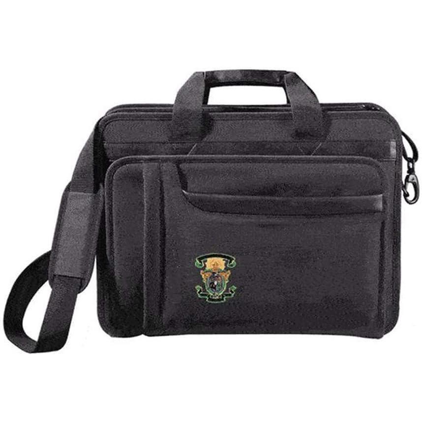 imageGreekgear Lambda Chi Alpha Crest Shield Briefcase Attache BlackBlack