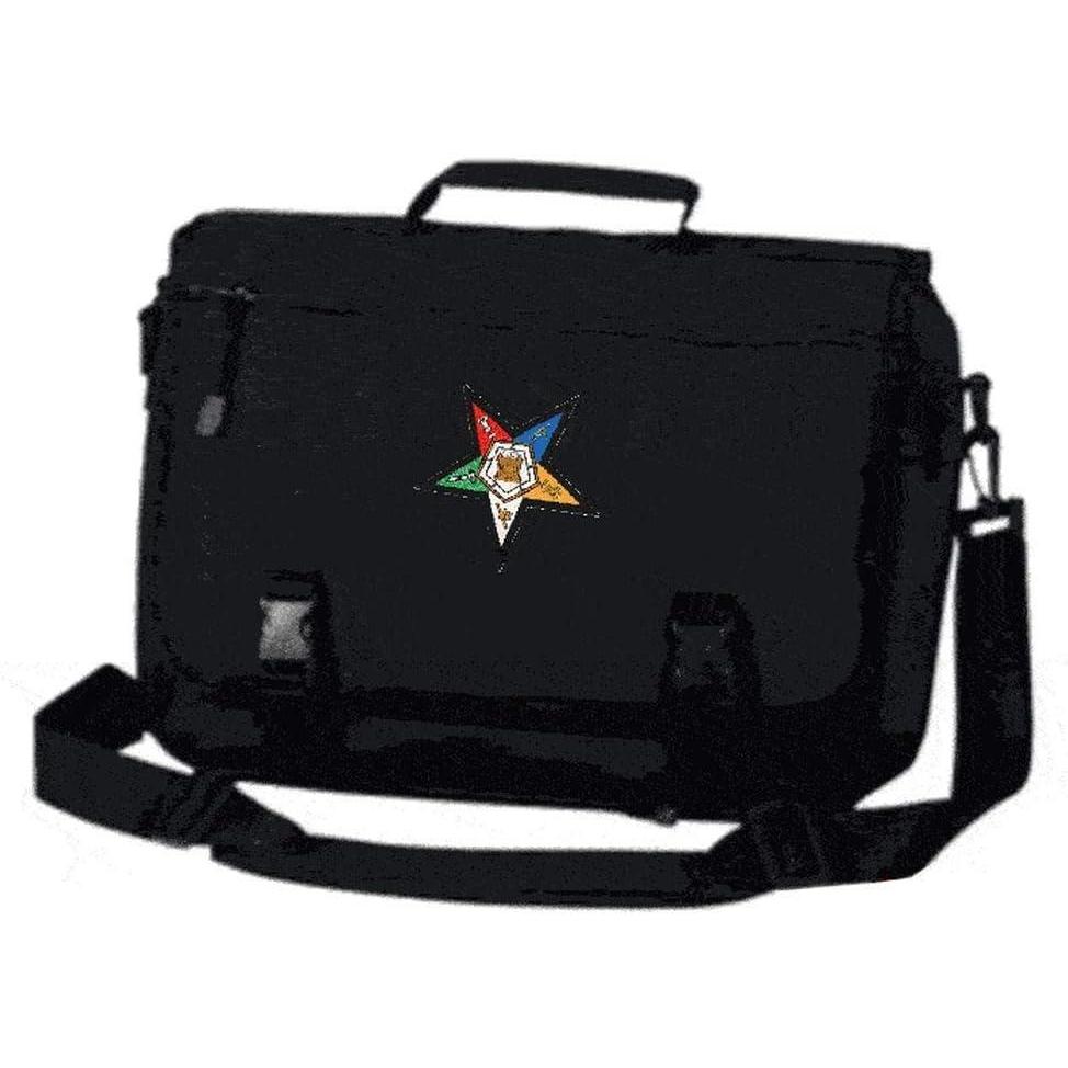 imageGreekgear OrderofEasternStar Emblem BriefcaseBlack