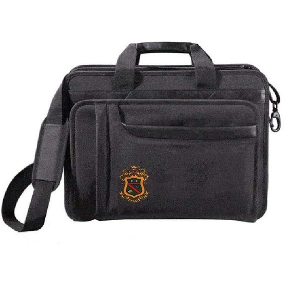 imageGreekgear Phi Kappa Psi Crest Shield Briefcase Attache BlackBlack