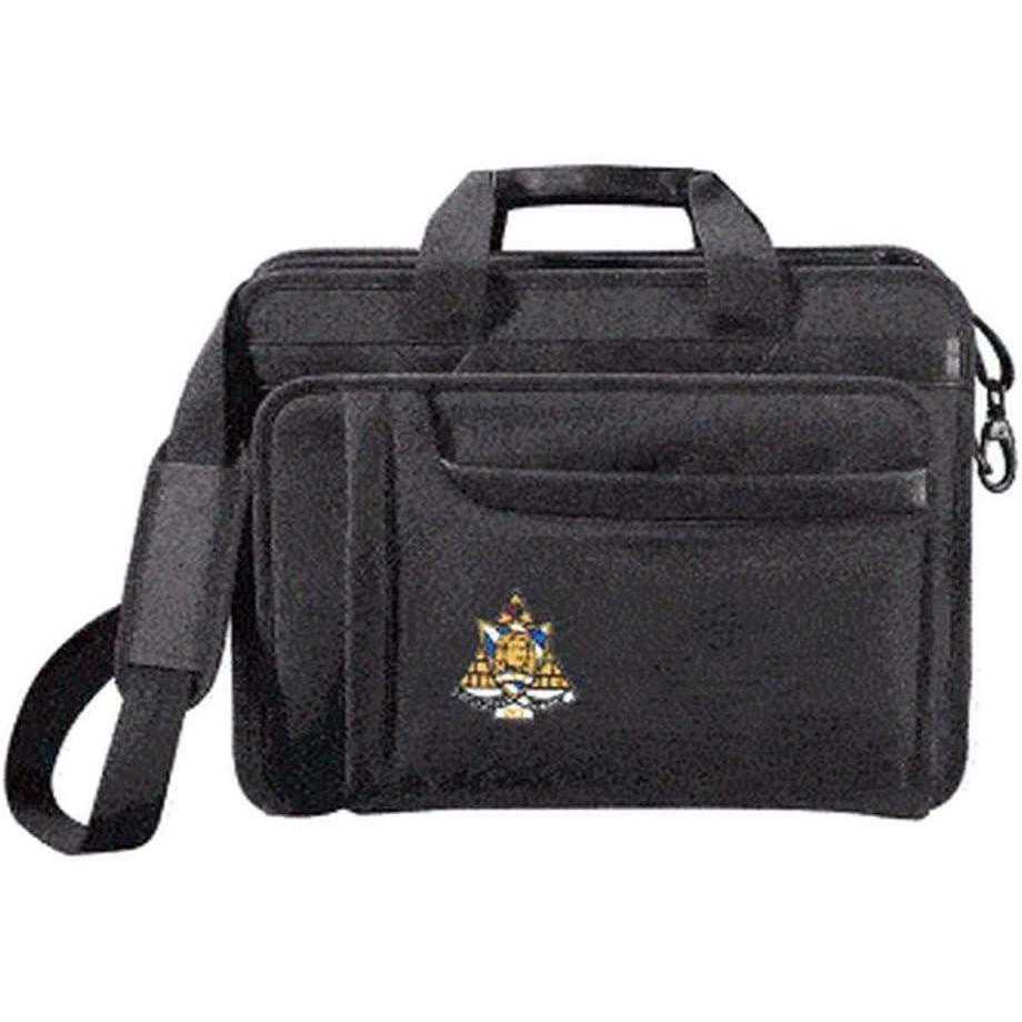imageGreekgear Phi Sigma Sigma Crest Shield Briefcase Attache BlackBlack