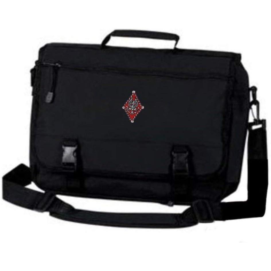imageGreekgear Pi Beta Phi Emblem Briefcase BlackBlack