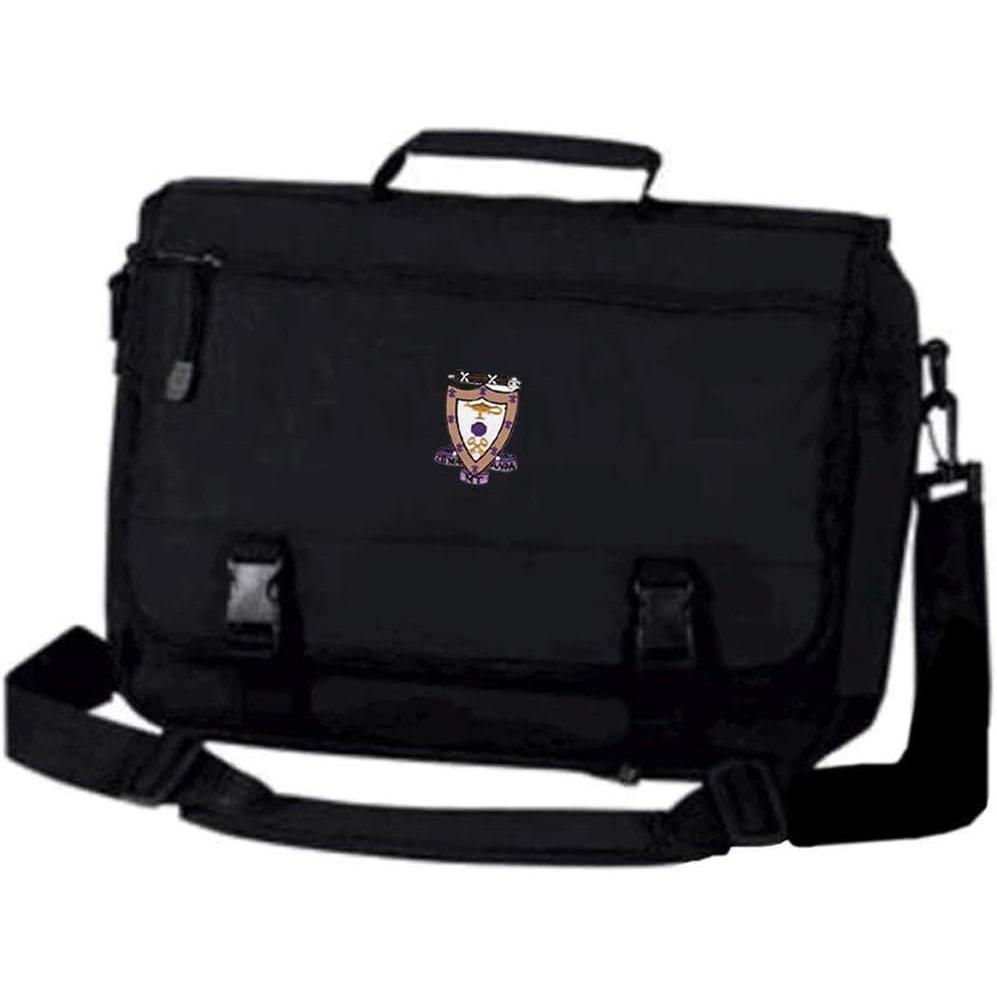 imageGreekgear Sigma Alpha Mu Emblem Briefcase BlackBlack