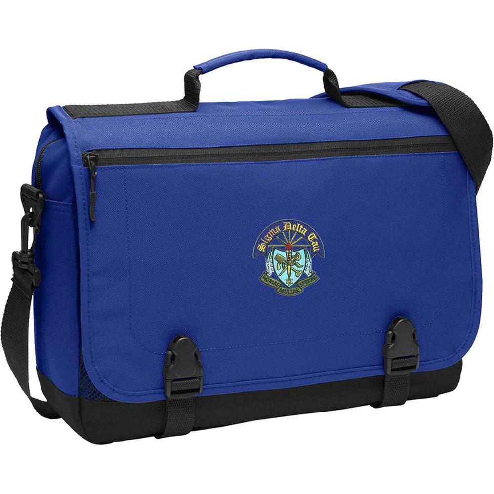 imageGreekgear Sigma Delta Tau Emblem Briefcase Royal BlueRoyal Blue