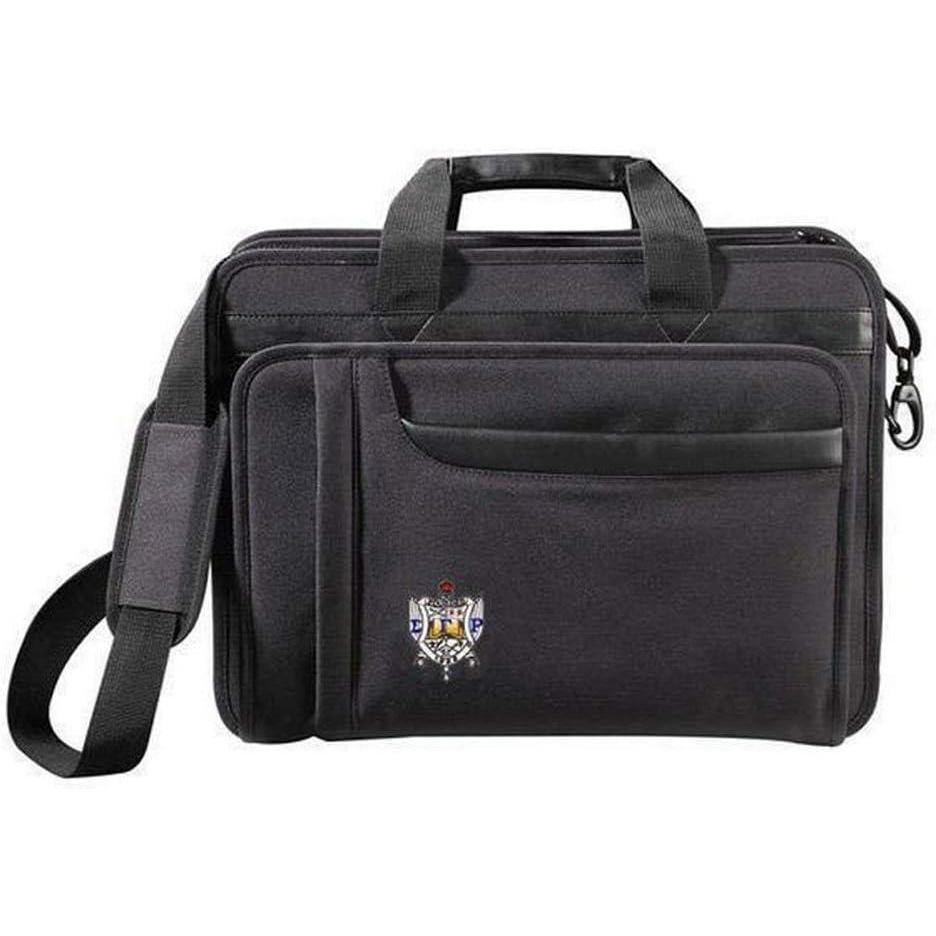 imageGreekgear Sigma Gamma Rho Crest  Shield Briefcase Attache BlackBlack