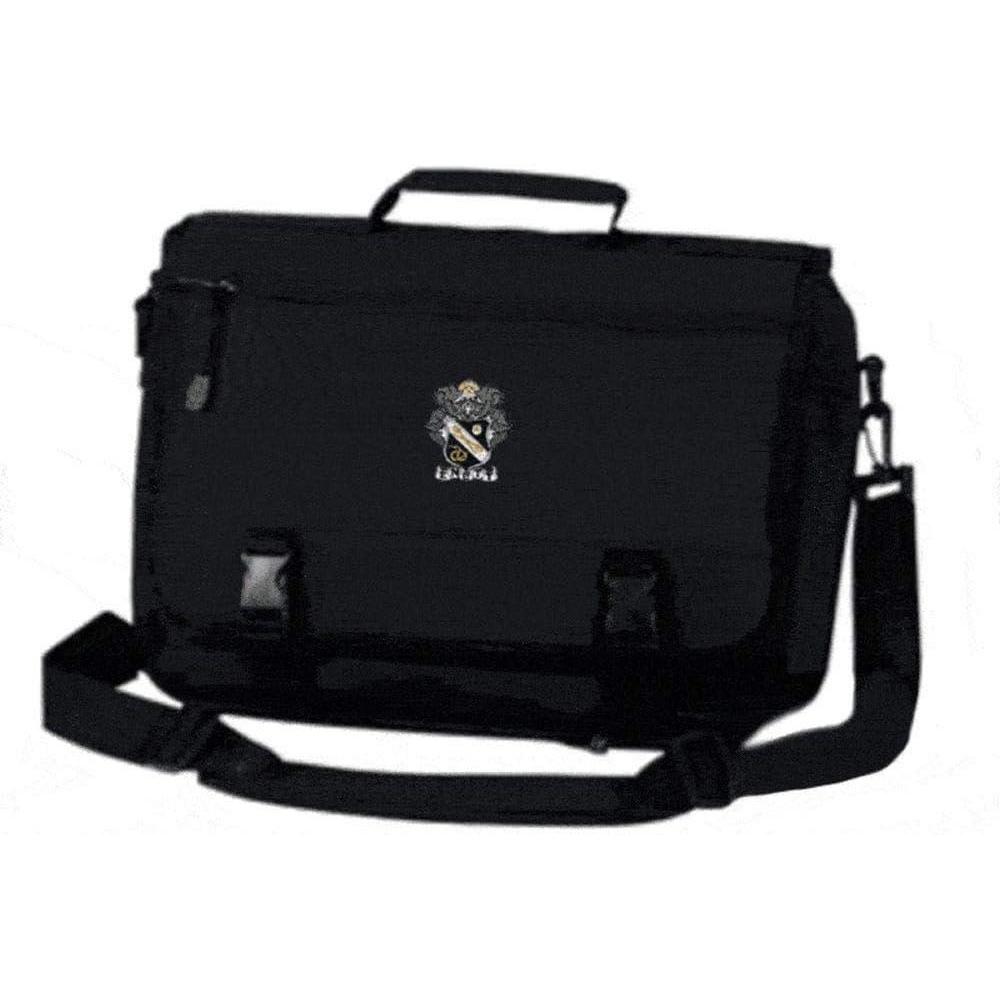 imageGreekgear Sigma Nu Emblem Briefcase BlackBlack
