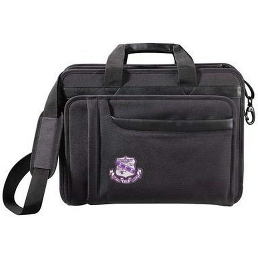 imageGreekgear Sigma Sigma Sigma Crest Shield Briefcase Attache BlackBlack