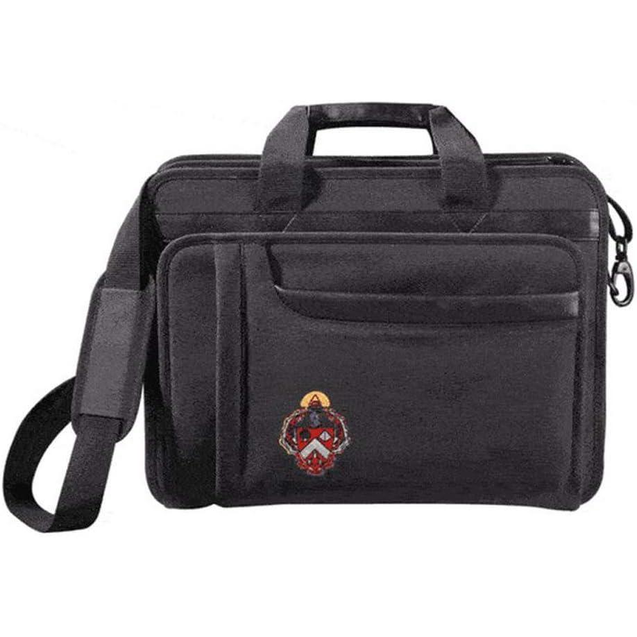 imageGreekgear Triangle Fraternity Emblem Briefcase BlackBlack