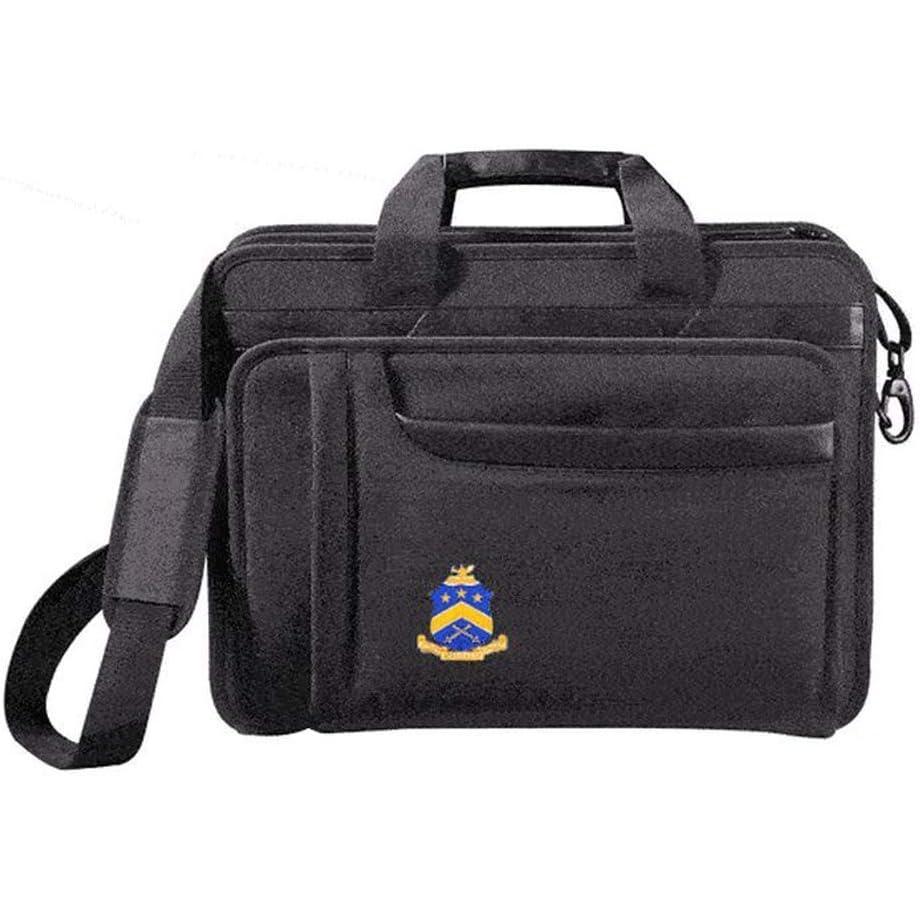 imagePi Kappa Phi Crest Shield Briefcase Attache BlackBlack