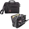 Greekgear Alpha Gamma Delta Crest – Shield Briefcase Attache Black(Black)