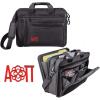 Greekgear Alpha Omicron Pi AOII Rose Briefcase Black(Black)