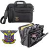 Greekgear Delta Kappa Epsilon DKE Crest – Shield Briefcase Attache Black(Black)