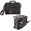 Greekgear FIJI Fraternity Crest – Shield Briefcase Attache Black(Black)