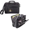 Greekgear Phi Sigma Sigma Crest – Shield Briefcase Attache Black(Black)