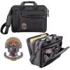 Greekgear Sigma Pi Crest – Shield Briefcase Attache Black(Black)