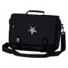 Greekgear Order-of-Eastern-Star Emblem Briefcase(Black)