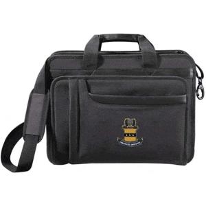Greekgear ACACIA Fraternity Emblem Briefcase Black(Black)