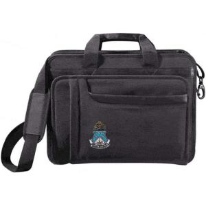 Greekgear Alpha Delta Pi Crest – Shield Briefcase Attache Black(Black)