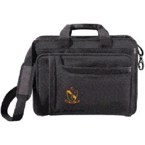 Greekgear Alpha Gamma Rho Emblem Briefcase Black(Black)