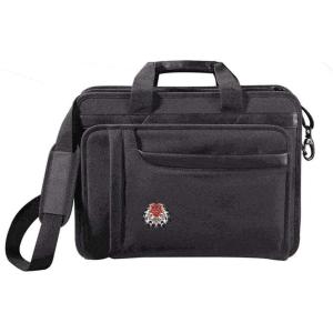 Greekgear Chi Omega Crest – Shield Briefcase Attache Black(Black)