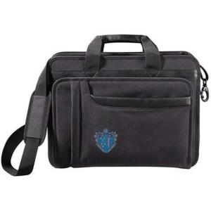 Greekgear Chi Phi Crest – Shield Briefcase Attache Black(Black)
