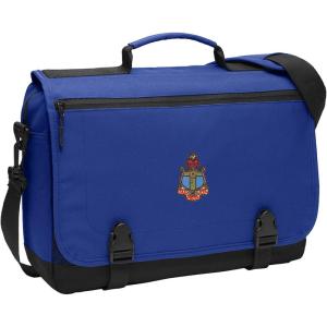 Greekgear Delta Gamma Emblem Briefcase Royal Blue(Royal Blue)