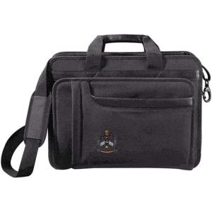 Greekgear Delta Sigma Phi Crest – Shield Briefcase Attache Black(Black)