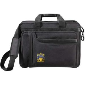 Greekgear Delta Upsilon Crest – Shield Briefcase Attache Black(Black)