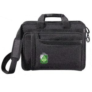 Greekgear Kappa Delta Crest – Shield Briefcase Attache Black(Black)