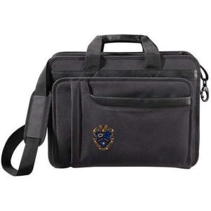 Greekgear Kappa Kappa Psi Crest – Shield Briefcase Attache Black(Black)