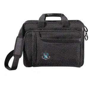 Greekgear Phi Delta Theta Crest – Shield Briefcase Attache Black(Black)