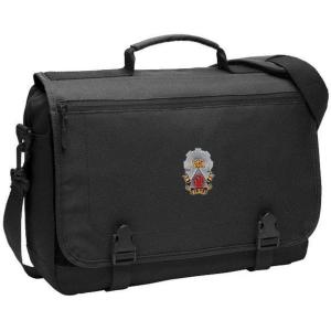 Greekgear Phi Sigma Kappa Messenger Briefcase Black(Black)