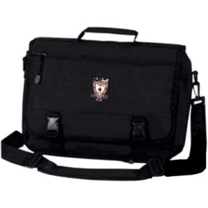 Greekgear Sigma Alpha Mu Emblem Briefcase Black(Black)