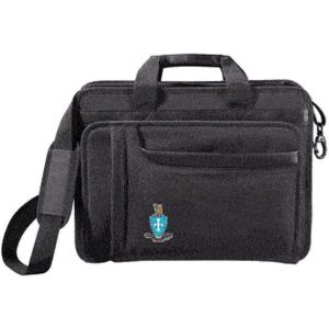 Greekgear Sigma Chi Crest – Shield Briefcase Attache Black(Black)