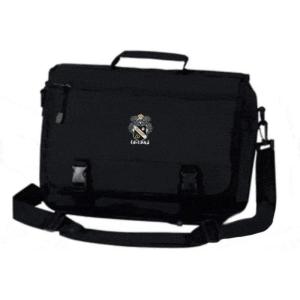 Greekgear Sigma Nu Emblem Briefcase Black(Black)