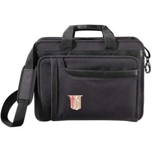 Greekgear Theta Chi Crest – Shield Briefcase Attache Black(Black)