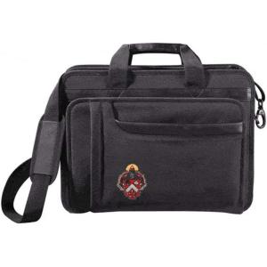 Greekgear Triangle Fraternity Emblem Briefcase Black(Black)