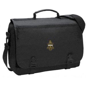 Kappa Alpha Theta Emblem Briefcase Black(Black)