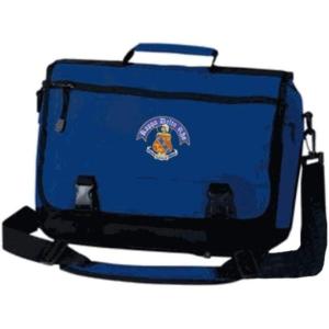 Kappa Delta Rho Crest Greek Expandable Briefcase Royal Blue(Royal Blue)