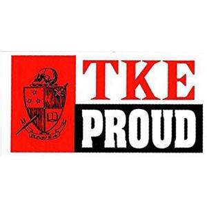 Tau Kappa Epsilon TKE Proud Bumper Sticker