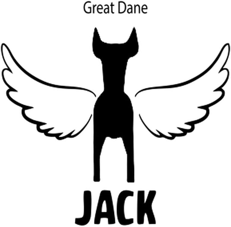 imagePersonalized in Memory of Great Dane Dog Decal Sticker4 Wide
