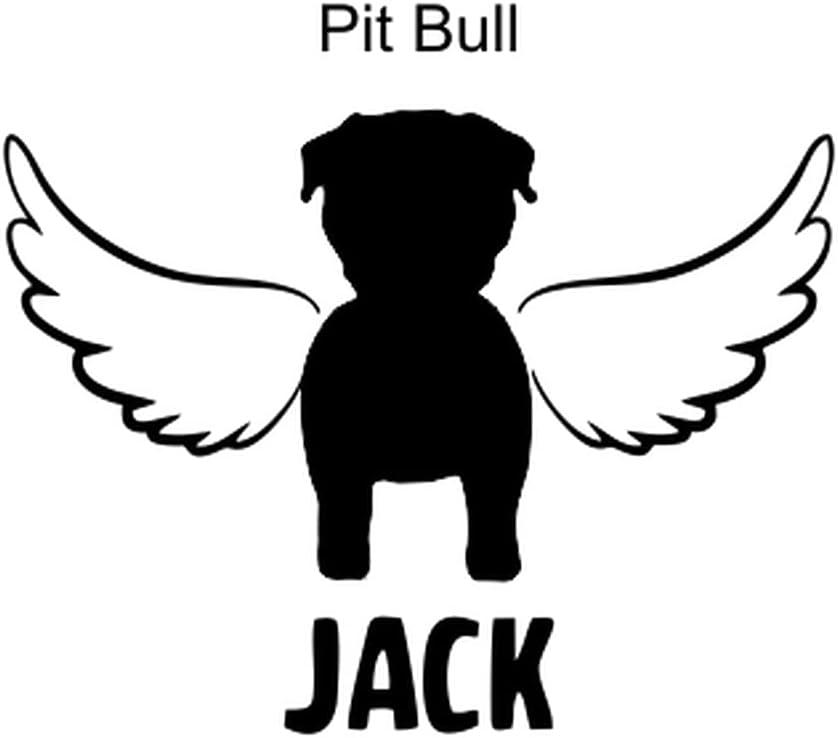 imagePersonalized in Memory of Pit Bull Dog Decal Sticker4 Wide