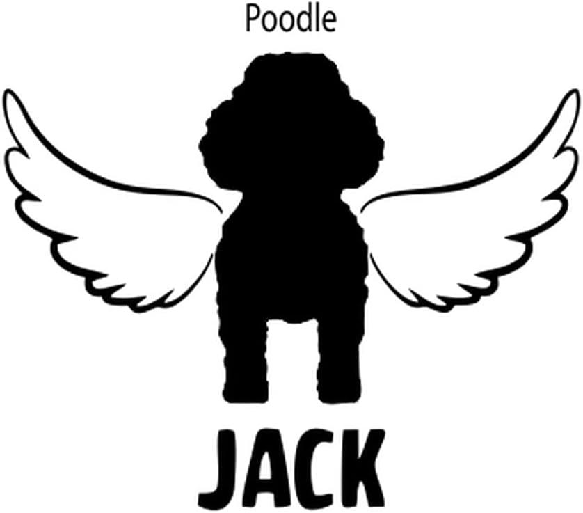 imagePersonalized in Memory of Poodle Dog Decal Sticker4 Wide