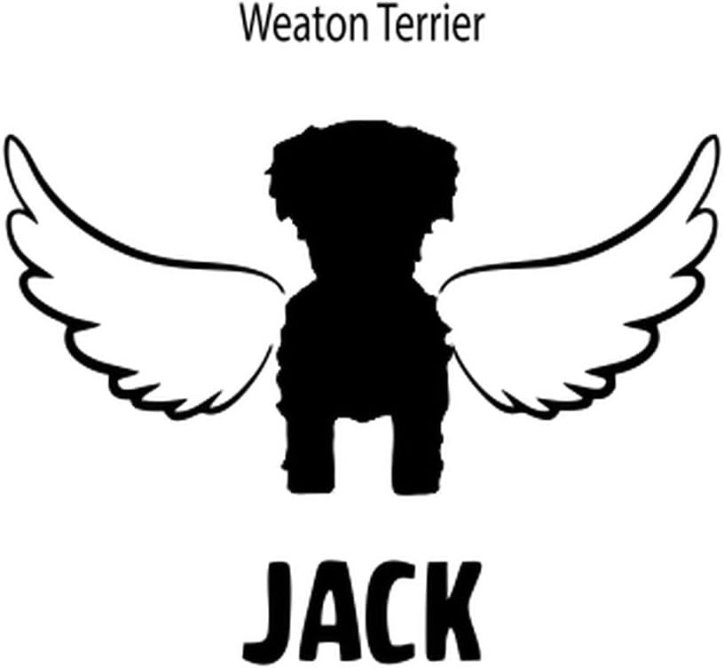 imagePersonalized in Memory of Weaton Terrier Dog Decal Sticker4 Wide