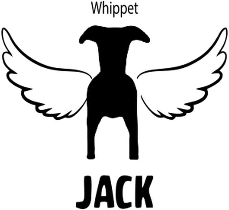 imagePersonalized in Memory of Whippet Dog Decal Sticker4 Wide