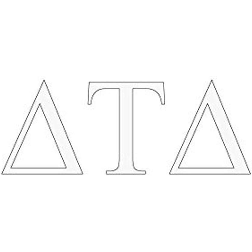 imageDelta Tau Delta DTD Greek Letter Window Sticker Decal