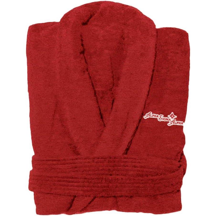 imageGreekgear Alpha Sigma Alpha Asa Bathrobe Red